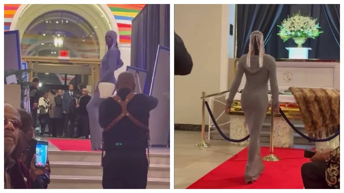 VIDEO Modelo convierte funeral de su amigo en pasarela y desata polémica