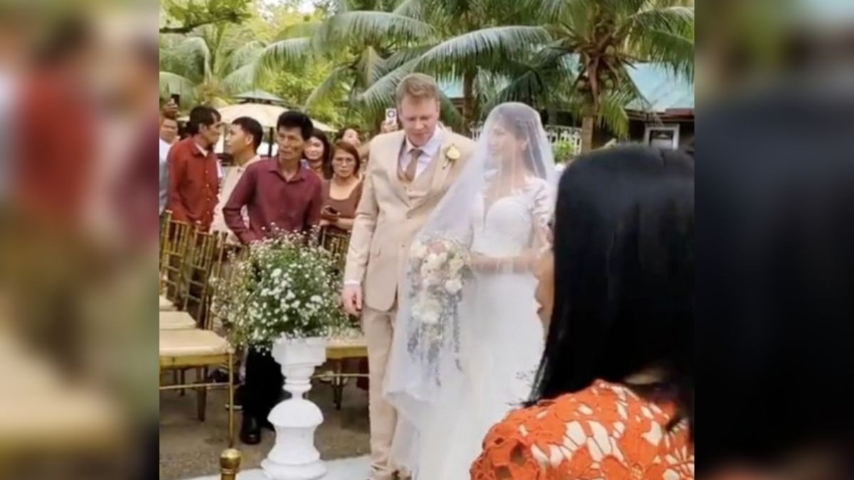 VIDEO Captan momento justo de terrible sismo en plena boda, los invitados gritaron al caer