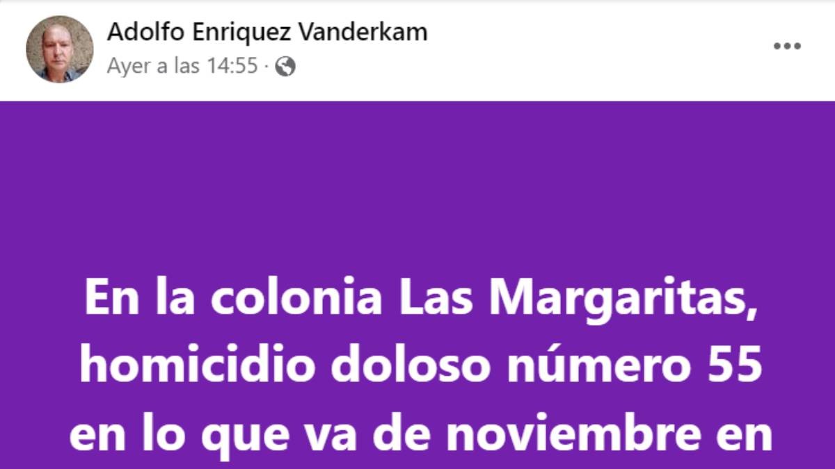 Conteo mortal: Último posteo de Vanderkam fue el homicidio 55 sin saber que él sería el 58