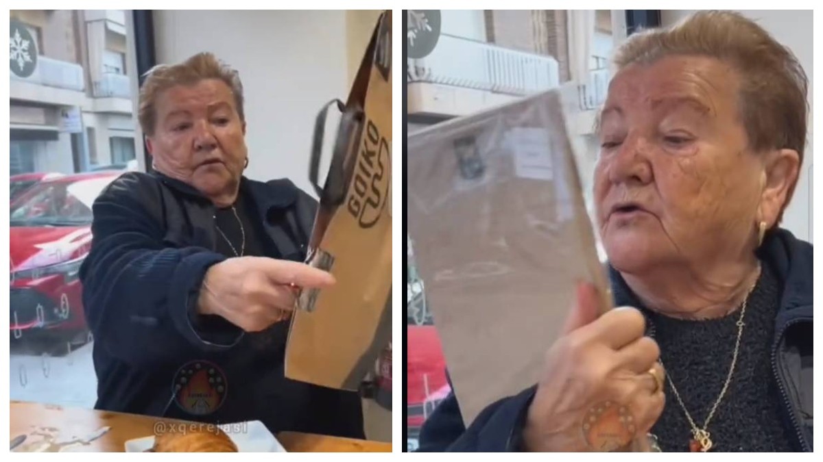 VIDEO Abuela recibe cuadro de Harry Styles vestido de santo y así reaccionó