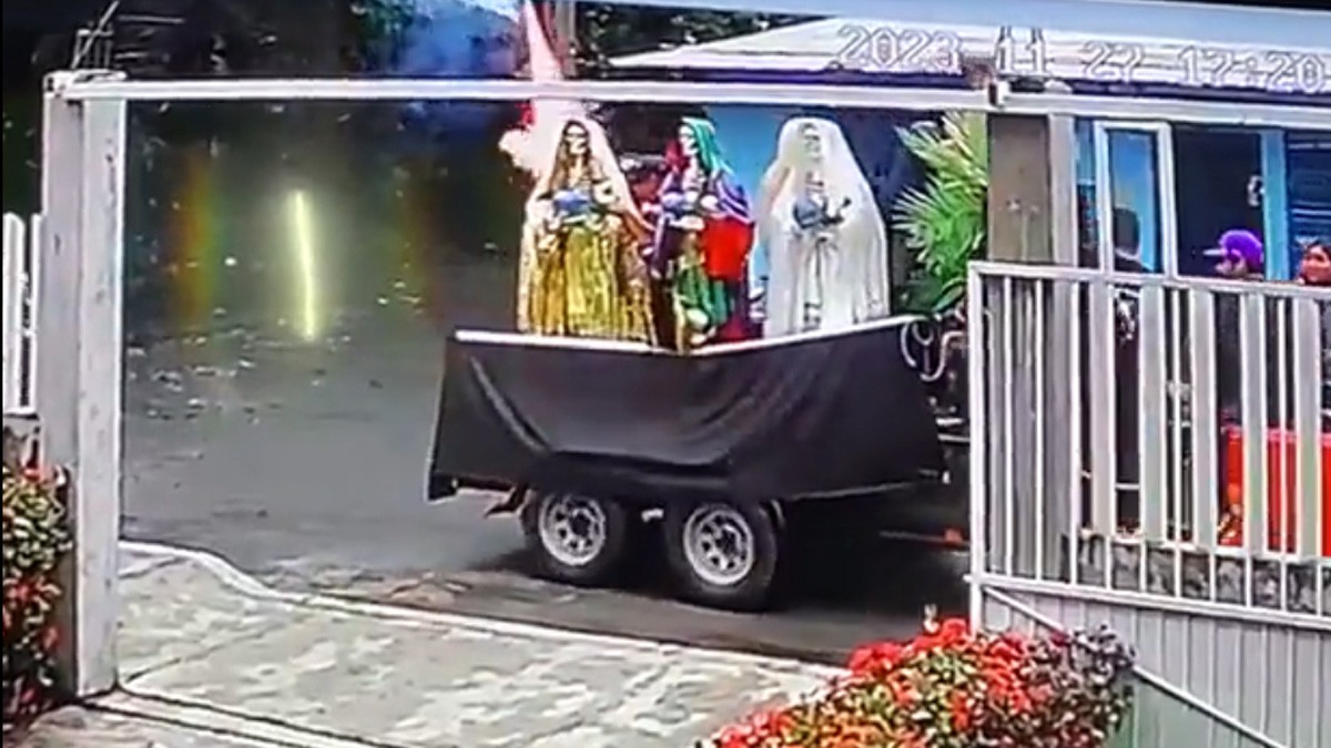 VIDEO: Pirotecnia explota durante celebración a la Santa Muerte; hombre pierde una pierna