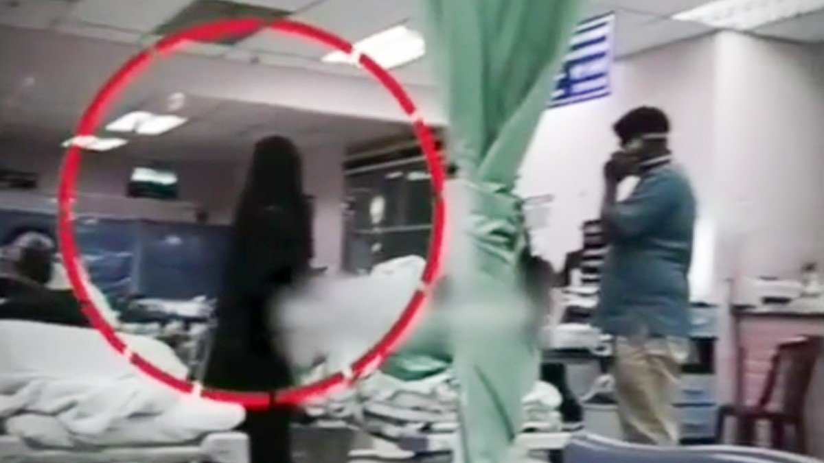 VIDEO: Graban en un hospital y de pronto aparece la Santa Muerte ¿Será cierto?