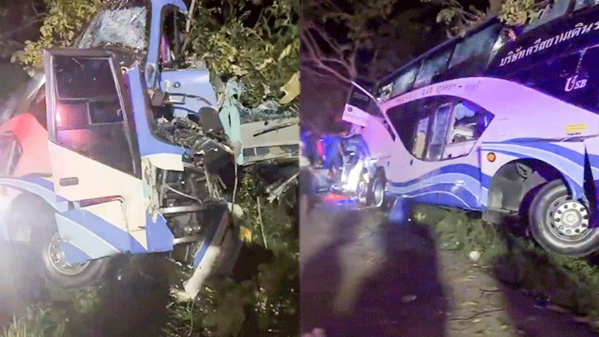 Autobús de dos pisos se estrella contra un árbol; mueren 14 personas y hay 32 heridos