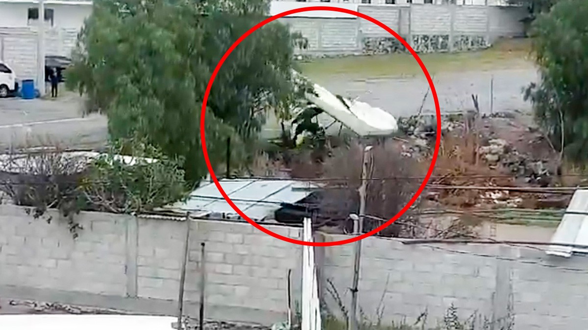 VIDEO: Así Martín Vaca se estrelló en su avioneta y terminó en una zanja