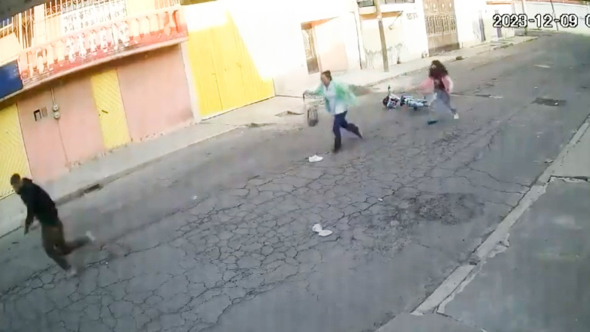 VIDEO: Mamá enfrenta a bolsazos a hombre que quiso robarse a su hija