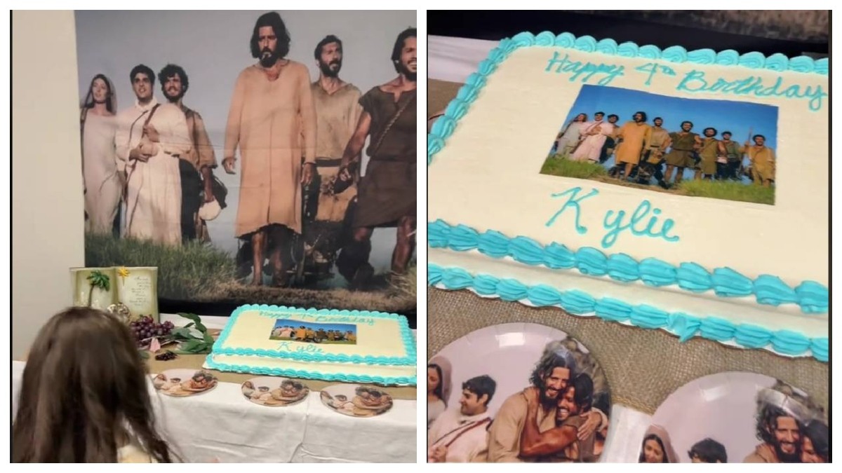 VIDEO Niña pide su fiesta temática de Jesucristo y se viraliza en redes sociales