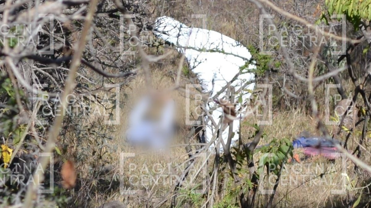 Así encontraron un cuerpo en el camino a Nuevo Valle de Moreno