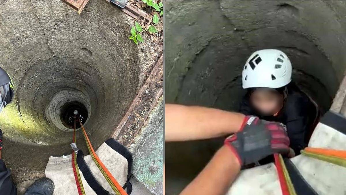 Niña resulta ilesa tras caer a noria de 20 metros de profundidad