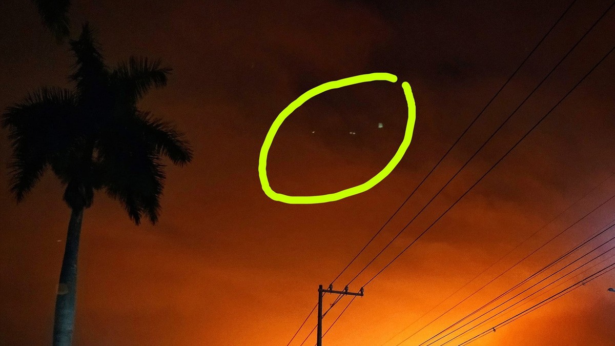 ¡Hay luces en el cielo! Joven capta presuntos ovnis sobrevolando refinería