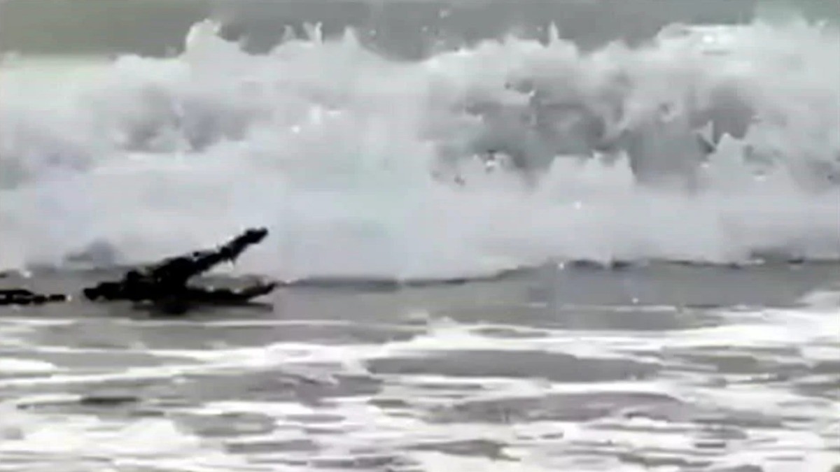 VIDEO Emiten recomendaciones por cocodrilos en playas de Ixtapa