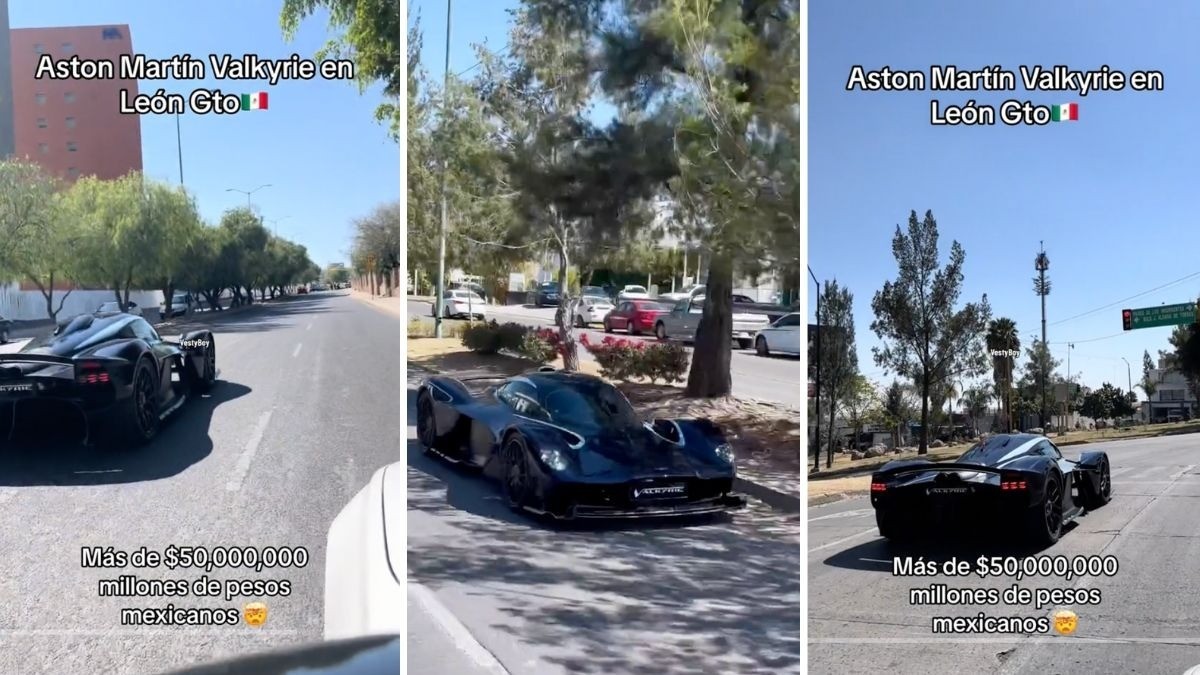 VIDEO ¡Valkyrie, auto hiperdeportivo de más de $55 millones, se pasea en León!
