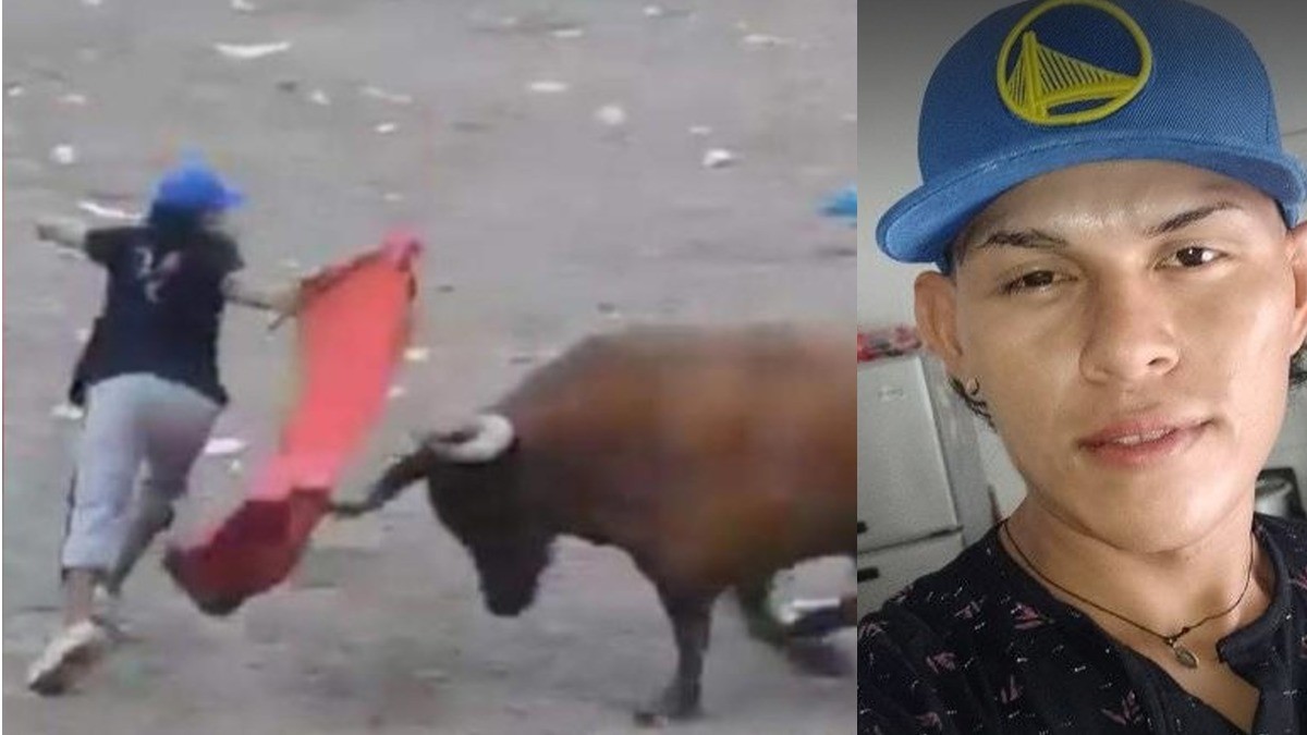 Mamá le dio la bendición a su hijo al ir al festival y toro lo mató, la mujer inconsolable