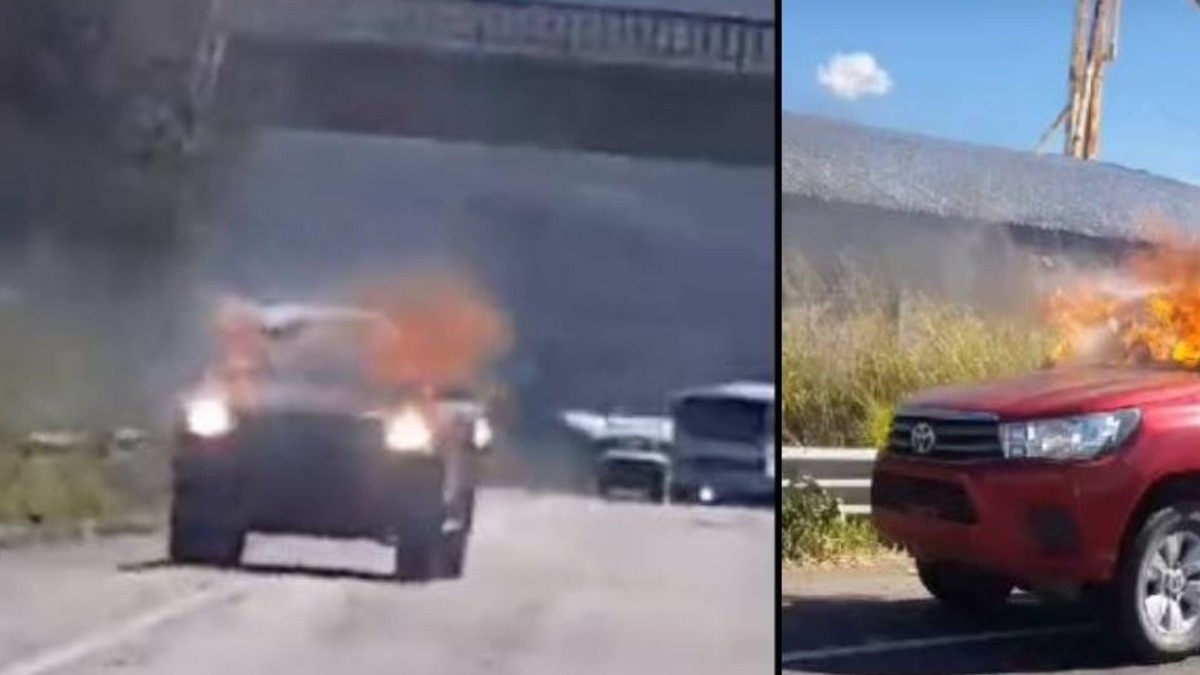 VIDEO Sacan a hombre de su casa y lo hallan calcinado en su auto ardiendo en llamas