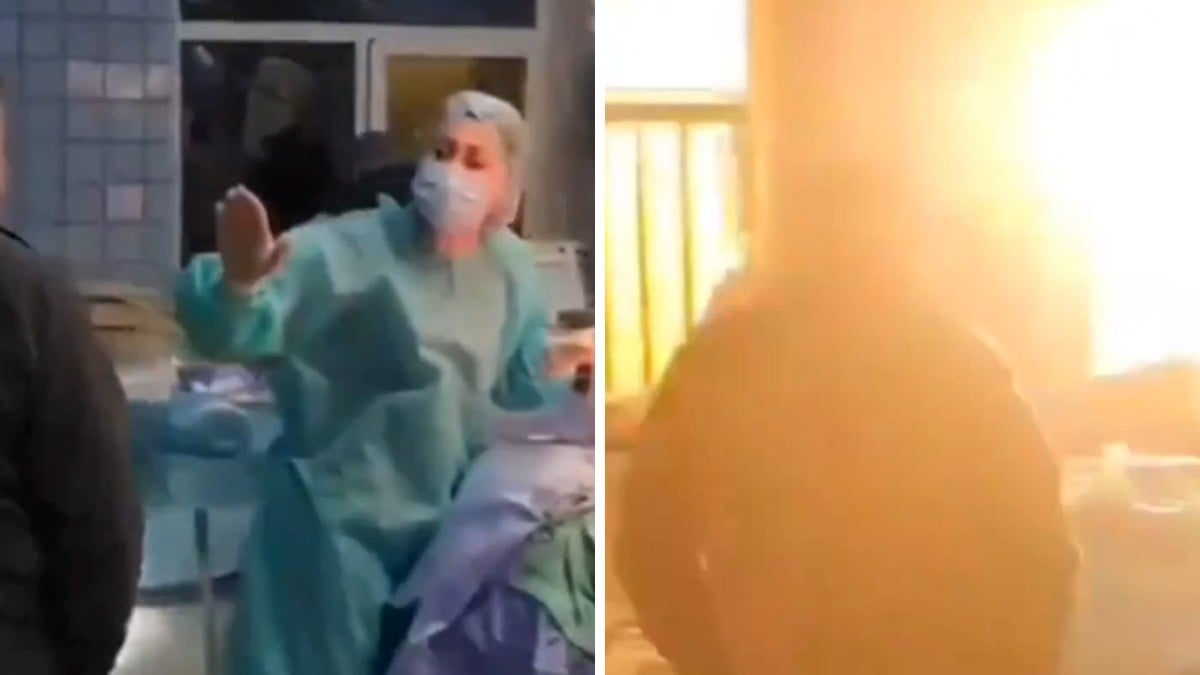 VIDEO: Captan cuando misil impacta en hospital en medio de cirugía