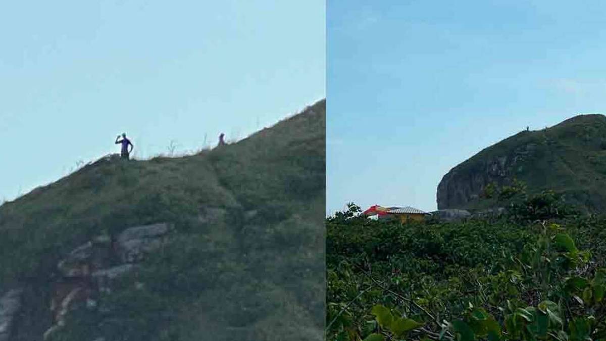 VIDEO ¿Otra vez gigantes? Así grabaron a figuras alienígenas en un cerro
