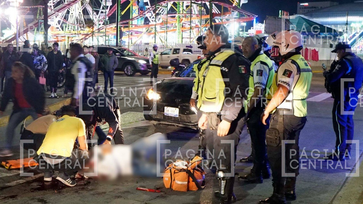 Conductor choca frente a la Feria de León, al huir arrastra a un hombre 50 metros