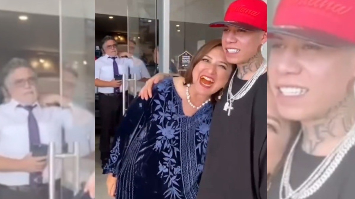 VIDEO “Qué bueno que apoya al barrio, jefa”, le dice Santa Fe Klan a Xóchitl