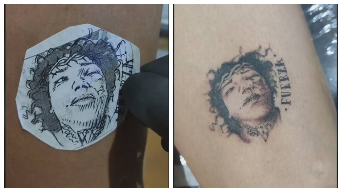 VIDEO Circula video de persona que se tatuó el rostro golpeado de Paolita Suárez