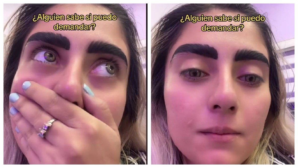 VIDEO Mujer pregunta si puede demandar a estilista por el trabajo que le hizo en las cejas