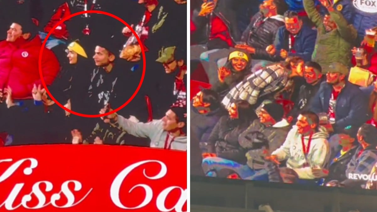 VIDEO: ¡Tuvo consuelo! Mujer lo rechaza en la 'Kiss Cam' pero otra lo besa