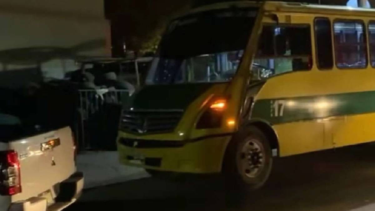 Mujer iba en el camión cuando de repente cayó muerta frente a su hija