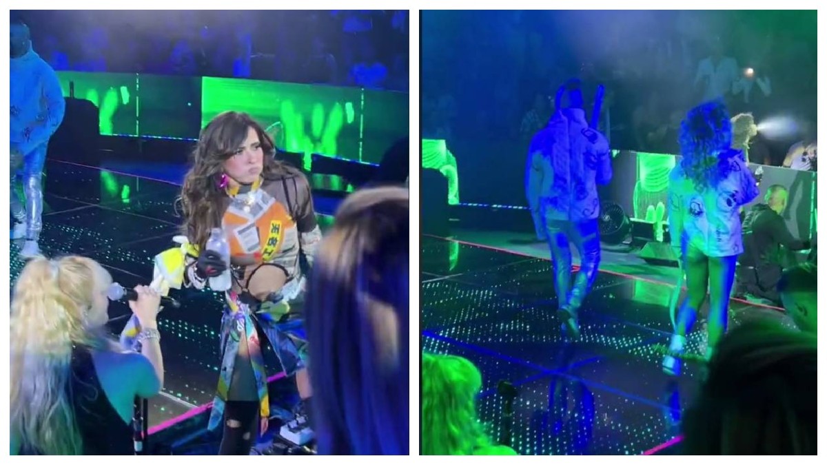 VIDEO Captan cómo Gloria Trevi escupe a sus fans durante un concierto