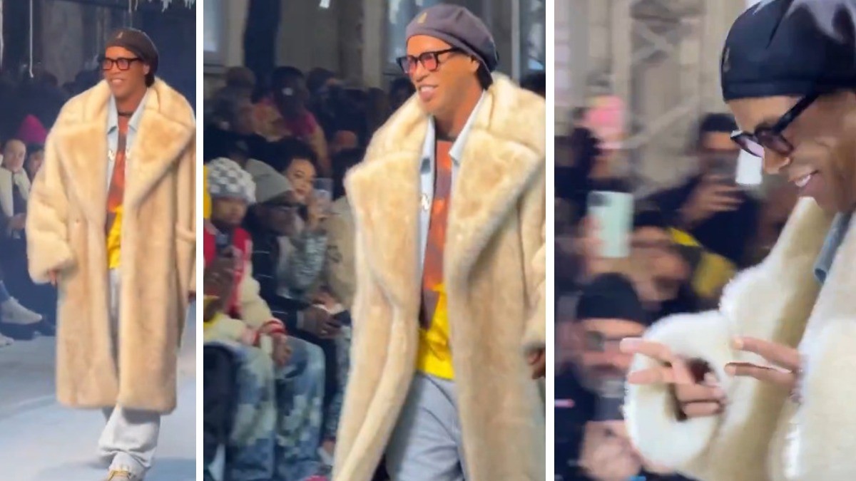 VIDEO Ronaldinho, de las canchas al mundo del modelaje ¡desde París!