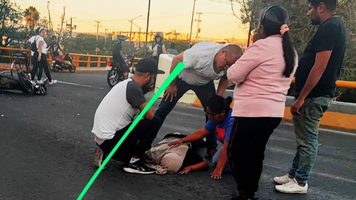 Intentan presuntamente pasarse el rojo en moto, derrapan y resultan heridos en el Malecón