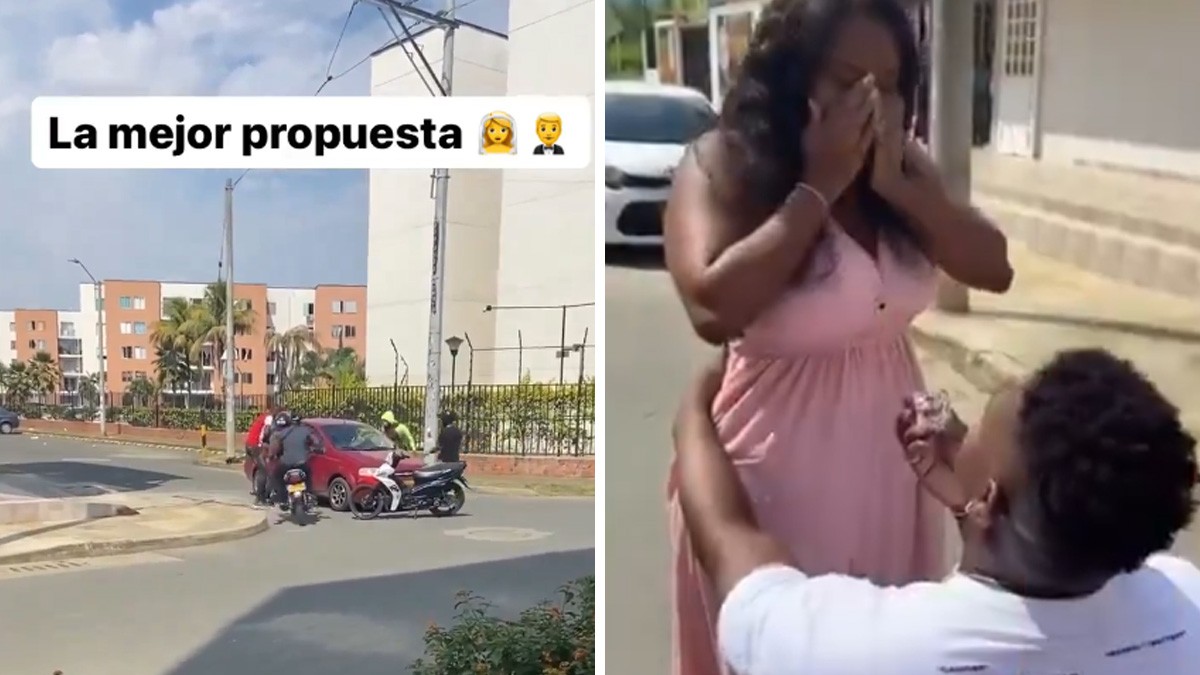VIDEO Hombre le pide matrimonio a su mujer... ¡fingiendo un asalto!