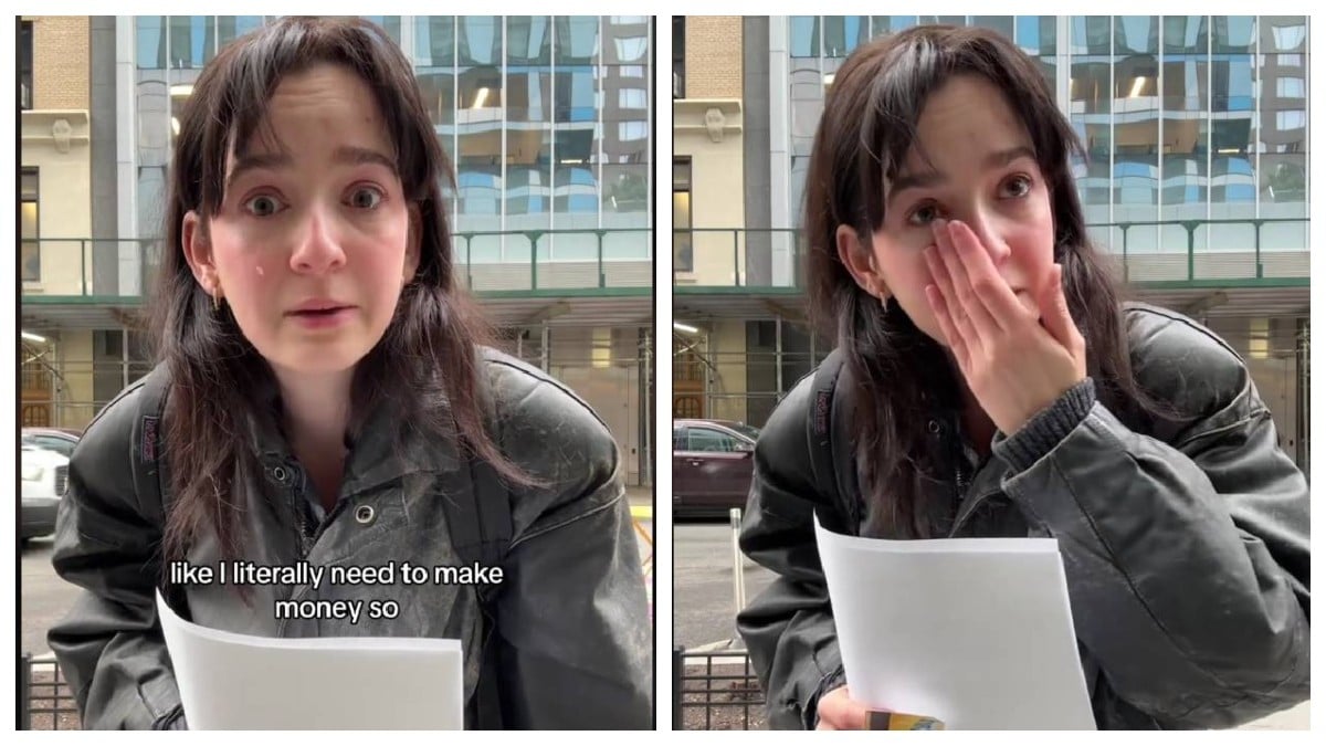 VIDEO Joven llora desesperada: habla 3 idiomas y tiene 2 carreras pero no consigue trabajo