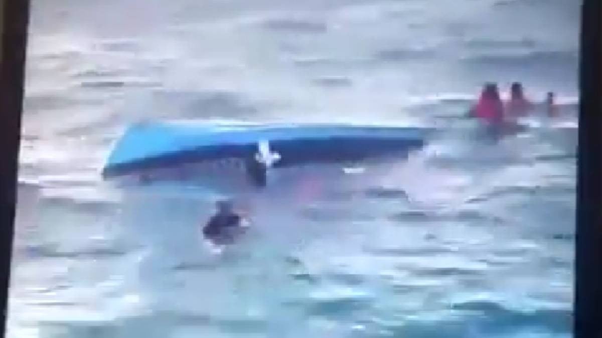 VIDEO Captan momento del naufragio en el que murieron ahogados 4 turistas