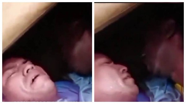 VIDEO Ladrones dicen que eran pareja para evitar arresto y policía los obliga a besarse