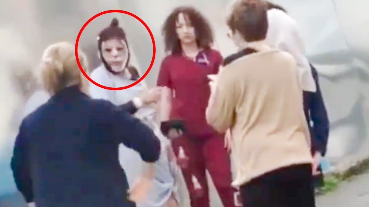 VIDEO Detienen a mujer que intentaba escapar para no pagar su cirugía plástica