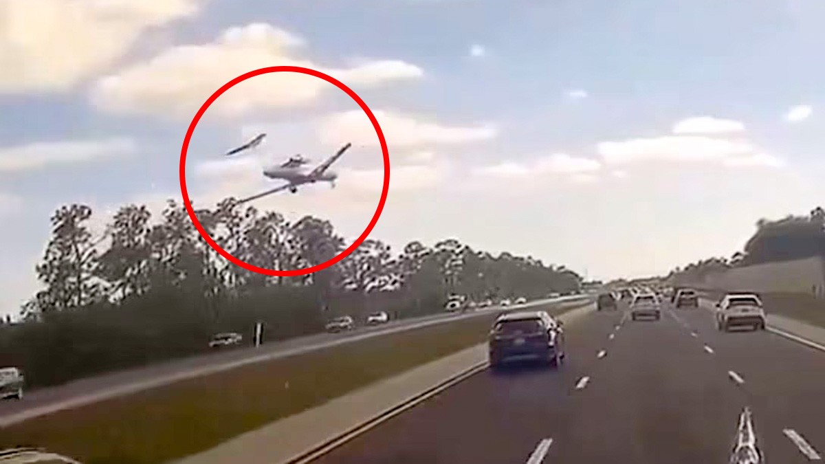 VIDEO Captan cuando jet privado se estrella en una carretera; hay dos muertos