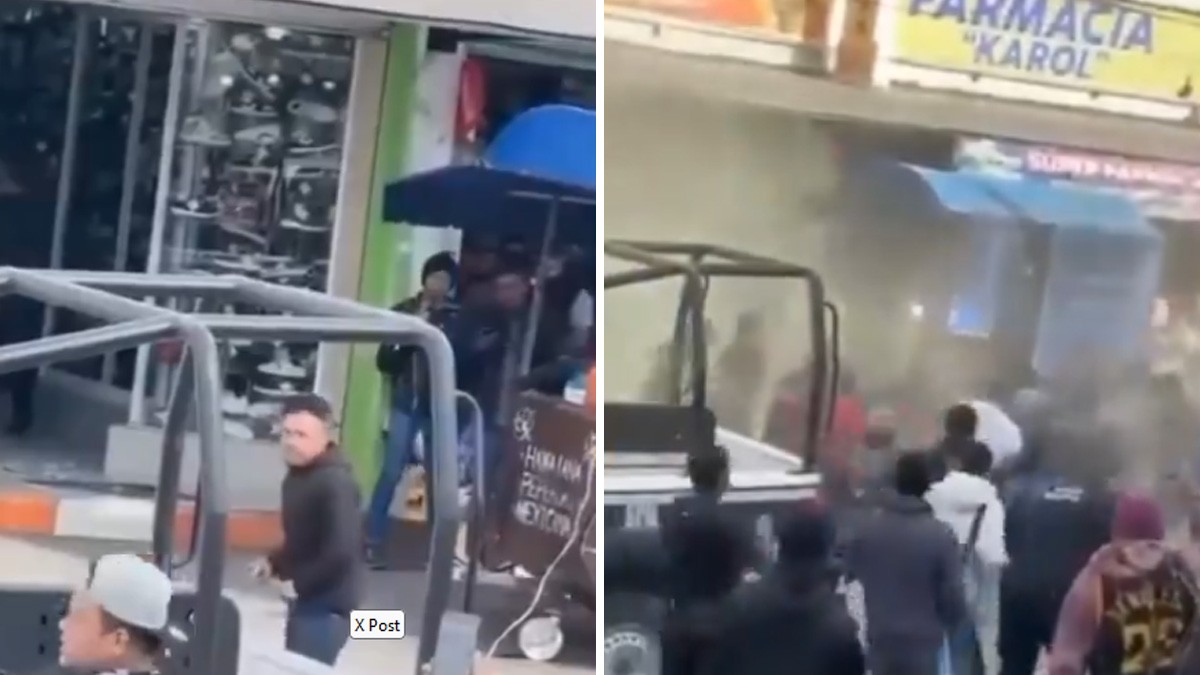 VIDEO Linchan a hombre que amenazó con cuchillo a habitantes y policías