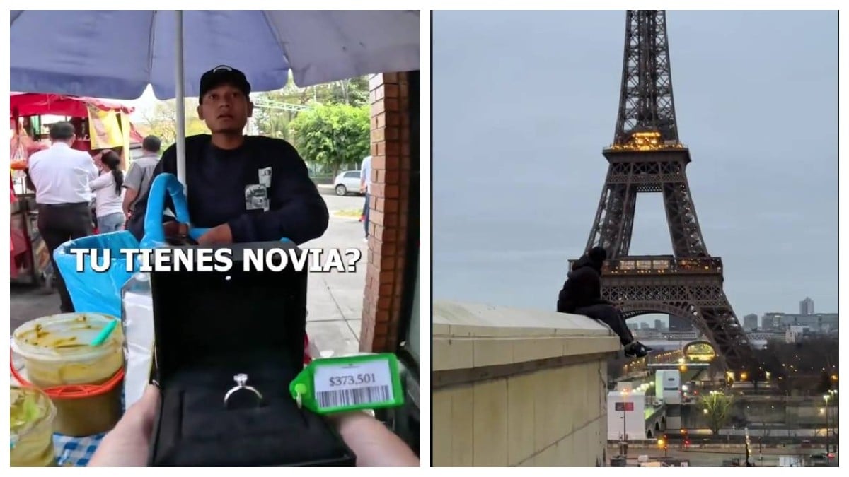 VIDEO Influencer regala viaje a Paris a vendedor de tacos para pedirle matrimonio a su novia