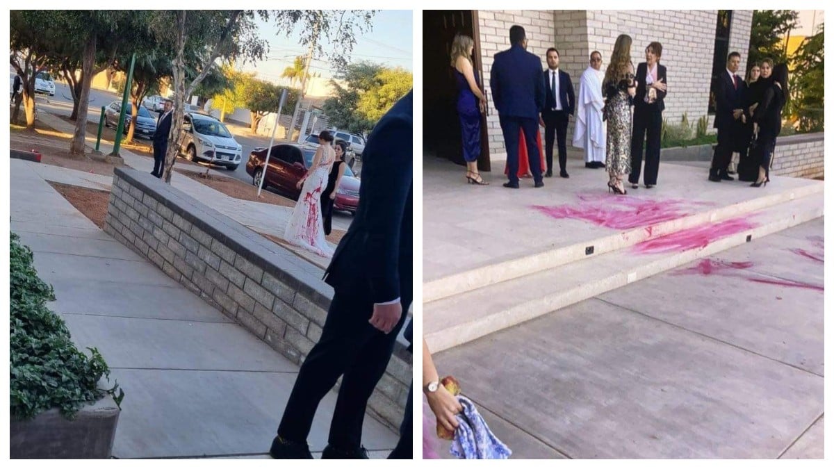 Suegra sabotea boda de su hijo y ataca a nuera