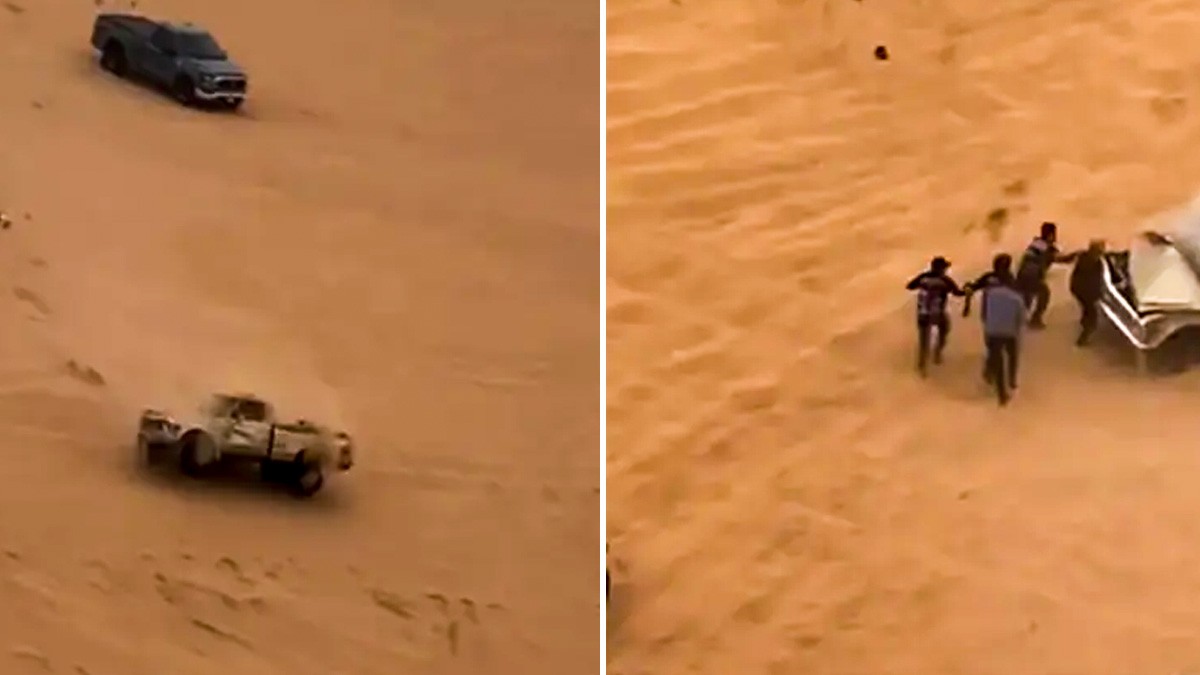 VIDEO Captan momento en que camioneta se vuelca en el desierto; mueren dos pasajeros