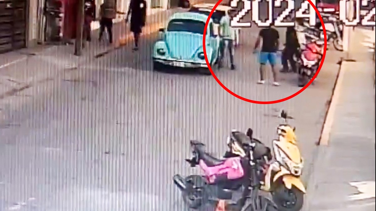 VIDEO Hombre ataca a Guardia Nacional a machetazos y le corta una mano