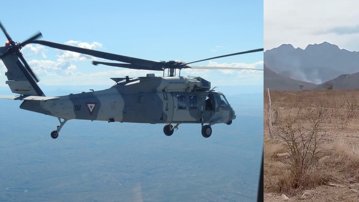 ¡Cae otro helicóptero de la Marina! Se enreda con cables de CFE y hace aterrizaje forzoso