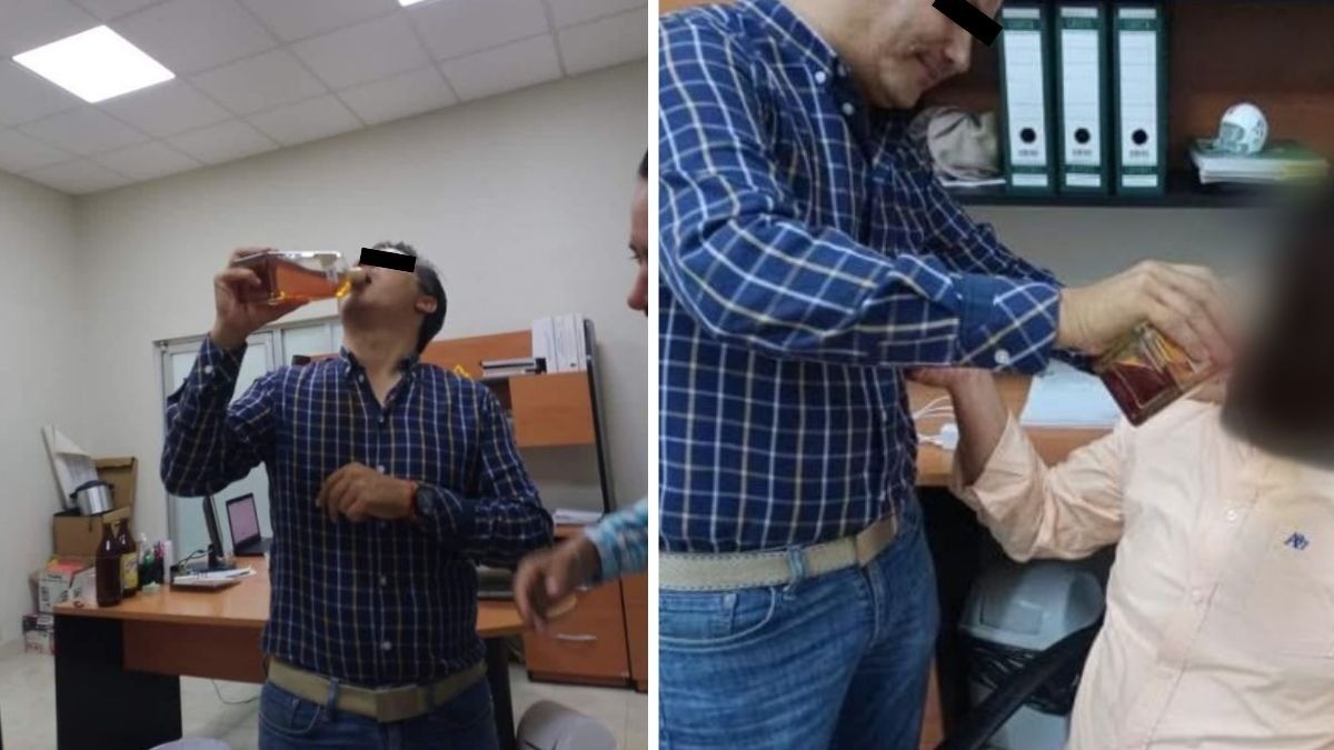 Despiden al funcionario de Obra Pública que fue exhibido tomando alcohol en su oficina