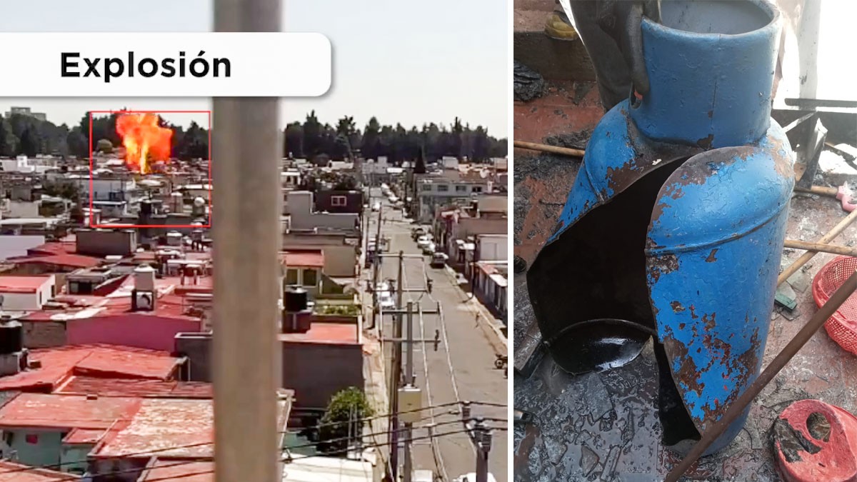 VIDEO Encienden la estufa y tanque de gas explota en una vivienda; hay un herido
