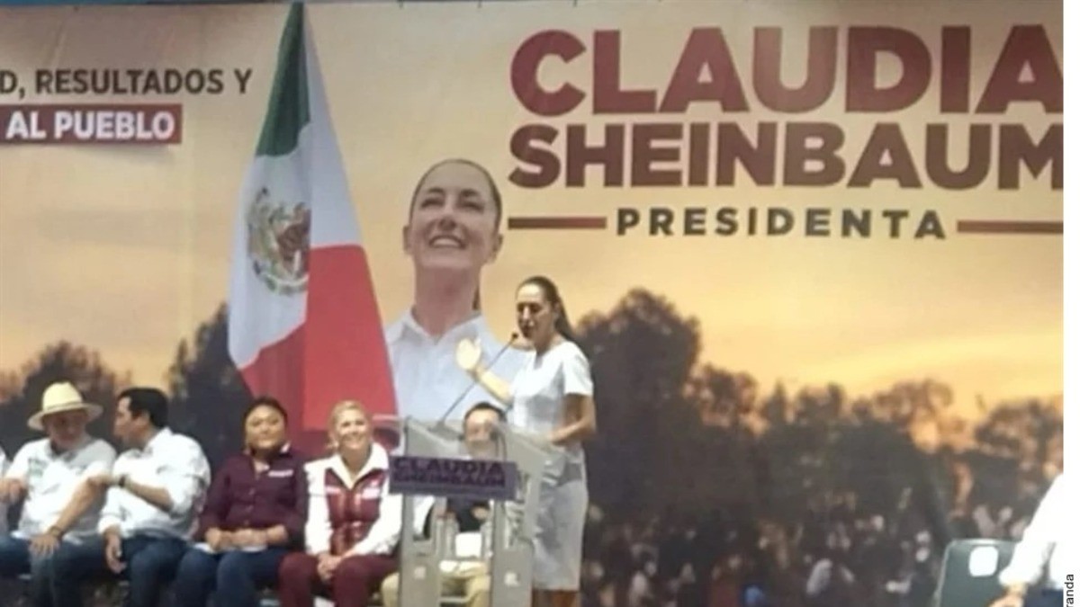 Confunde Sheinbaum a Yucatán con Guanajuato durante mitin