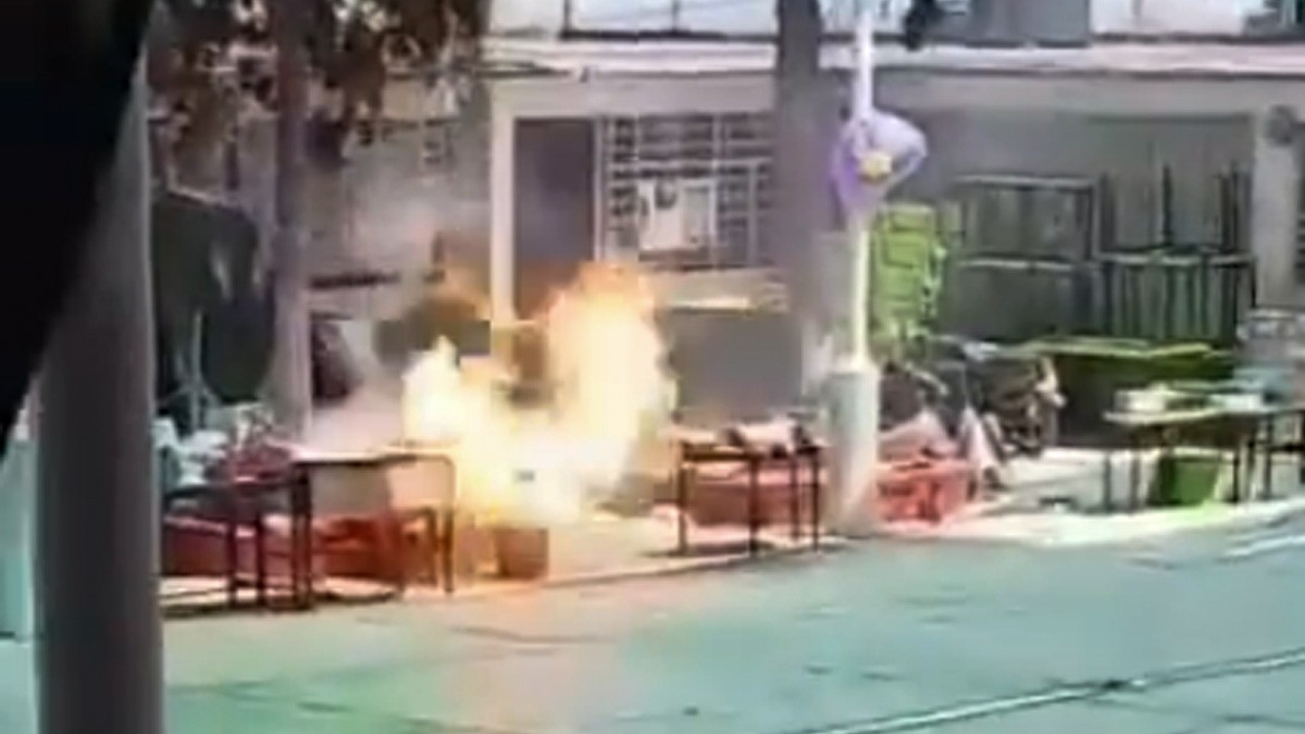 VIDEO Tanque de gas explota en plena kermés de una primaria