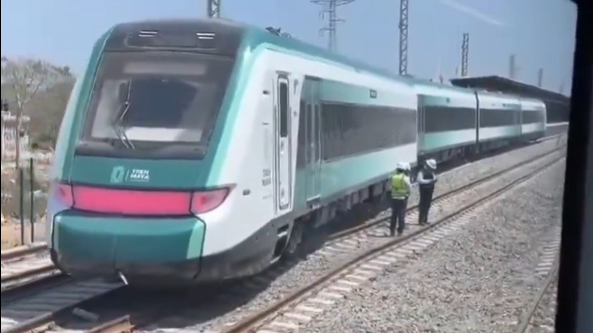 VIDEO Descarrila el Tren Maya en Yucatán en plena Semana Santa