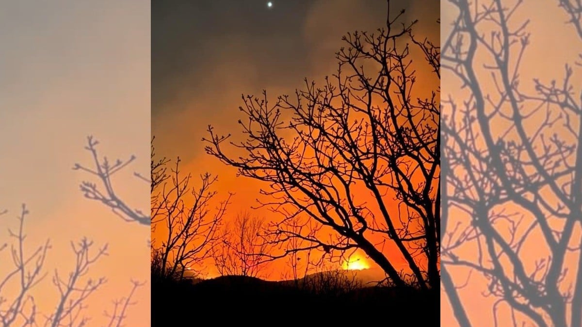 ¡Incendio en la Sierra de Santa Rosa avanza voraz!, apoya así a los Bomberos capitalinos