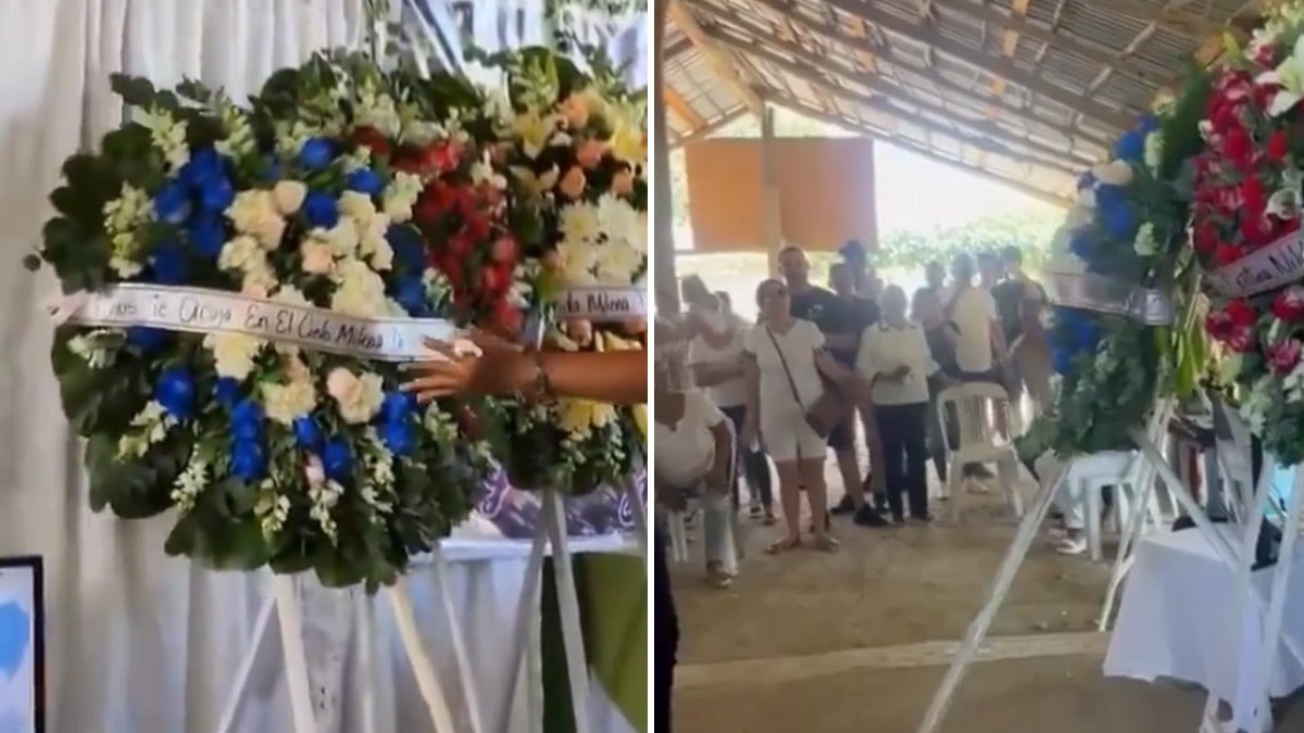 VIDEO Captan en velorio una corona de flores muy bailarina y todos se sorprenden