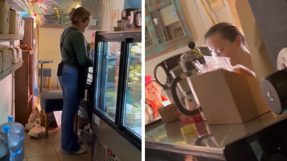 VIDEO Extranjera se enfurece con empleada de café en San Miguel de Allende y esto le hizo