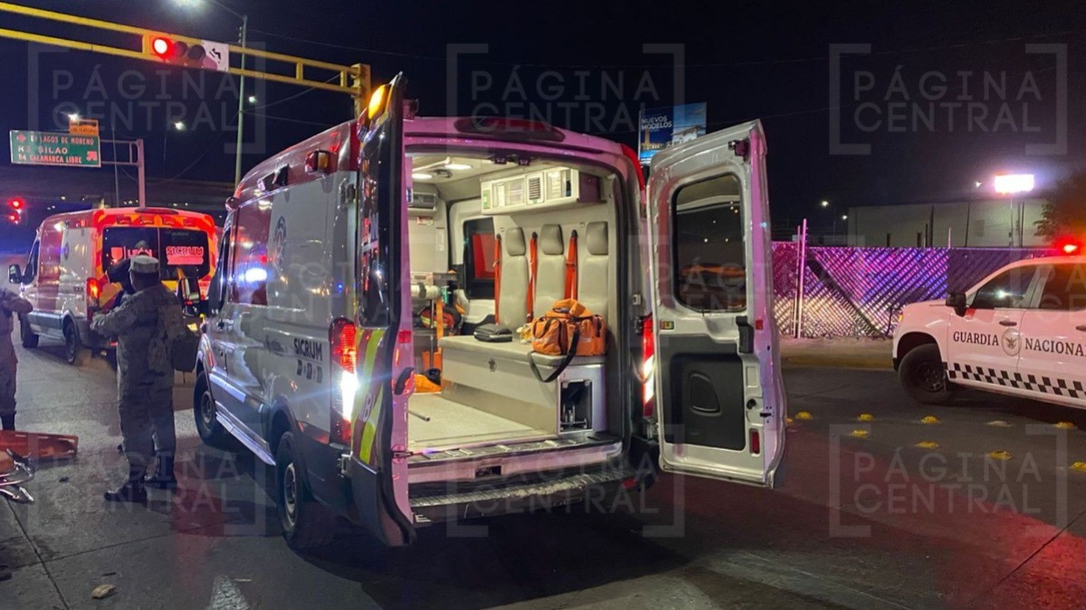 ¡Fuerte choque! Se impactan camioneta de la Guardia Nacional y auto particular en Delta