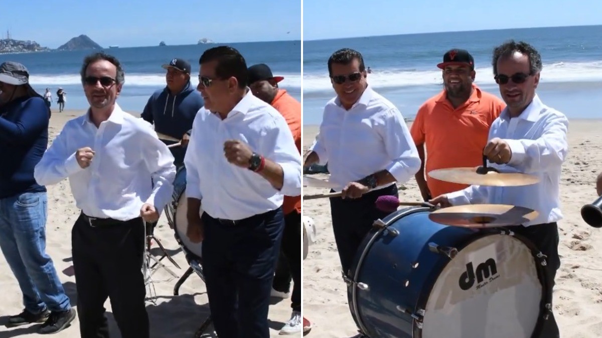 VIDEO Embajador de Reino Unido toca y baila al ritmo de banda sinaloense en Mazatlán